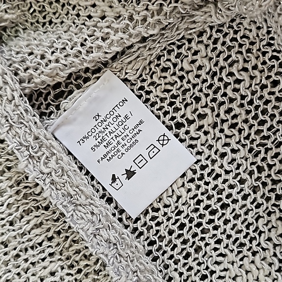 Oversized grey silver sparkle sweater - Picture 8 of 8